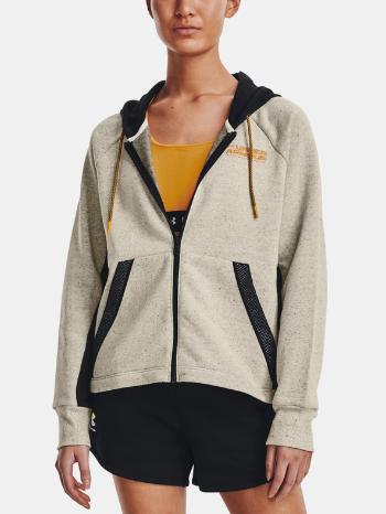 Under Armour Rival FZ Hoodie Mikina Béžová