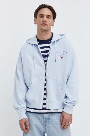 Mikina Guess Originals s kapucňou, s potlačou