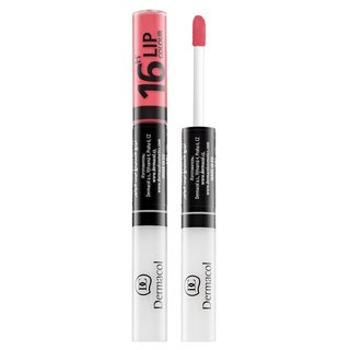 Dermacol 16H Lip Colour N. 26 dlhotrvajúca dvojfázová farba a lesk na pery 7,1  ml