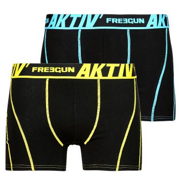 Freegun  BOXERS X4  Boxerky Čierna