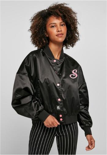 Ladies Starter Satin College Jacket black - M