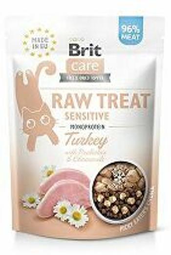 Brit Raw Treat Cat Sensitive, morčacie mäso 40g + Množstevná zľava