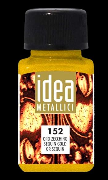 MAIMERI IDEA METALLICI - Tekuté metalické farby 152 - sequin gold, 60 ml