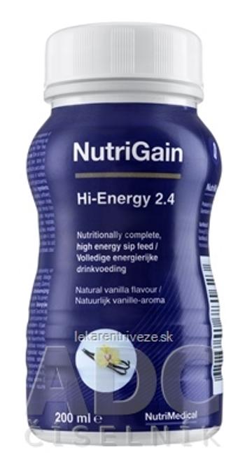 NutriGain Hi-Energy 2.4 (ActaGain 2.4 COMPLETE) vanilková príchuť 24x200 ml