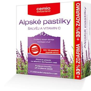 Cemio Alpské pastilky ŠALVIA A VITAMÍN C, pst. 30 + 10 (3217842)