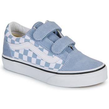 Vans  UY Old Skool V COLOR THEORY CHECKERBOARD DUSTY BLUE  Nízke tenisky Modrá