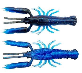 Savage gear gumová nástraha 3d crayfish rattling blue black 8 ks - 6,7 cm 2,9 g