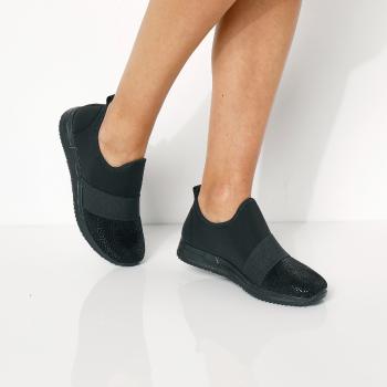 Blancheporte Sneakers pre citlivé chodidlá, z pružnej tkaniny čierna 38