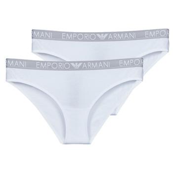 Emporio Armani  Klasické nohavičky BI-PACK BRAZILIAN BRIEF PACK X2  Biela