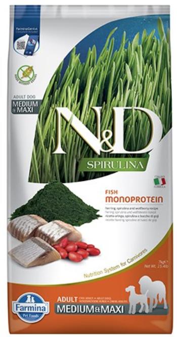 Farmina N&D dog SPIRULINA (GF) adult medium & maxi herring granule pre psy 7kg