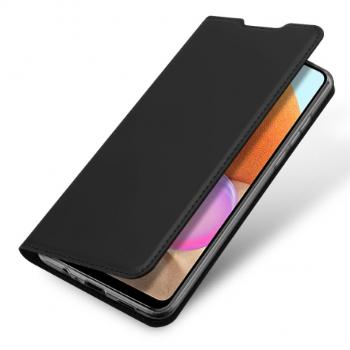 DUX DUCIS Skin Pro knižkové kožené puzdro na Samsung Galaxy A32 4G, čierne