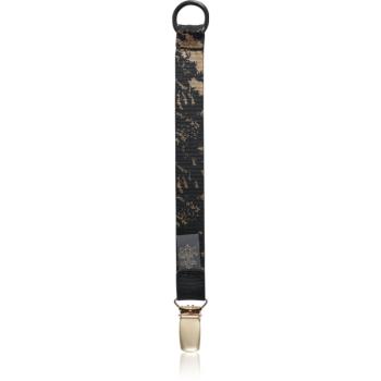 Bjällra of Sweden Pacifier Clip spona na cumlík Black Golden 1 ks