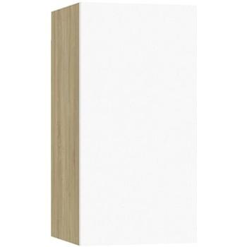 SHUMEE 2 ks biela a dub sonoma, 30,5 × 30 × 60 cm (803336)