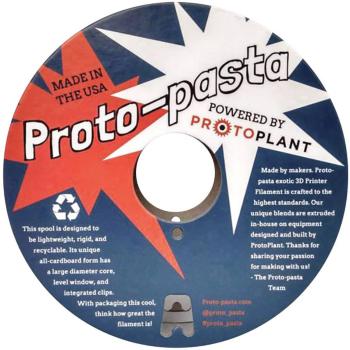 Proto-Pasta CDP12805 Protoplant Conductive PLA vlákno pre 3D tlačiarne PLA plast   2.85 mm 500 g čierna  1 ks