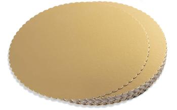 Tortová podložka zlatá kruh 40 cm - Artigian