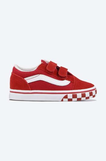 Detské tenisky Vans Old Skool V červená farba