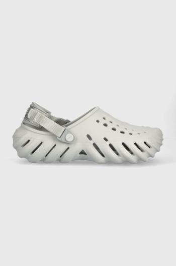 Šľapky Crocs Echo Clog šedá farba, 207937