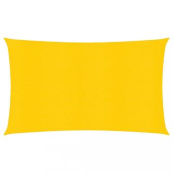 Tieniaca plachta obdĺžniková HDPE 3 x 4 m Dekorhome Žltá