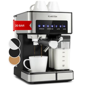 Klarstein Arabica Comfort, espresso kávovar, 1 350W, 20 bar. 1,8l, dotykový ovládací panel