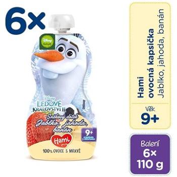 Hami Disney Frozen Olaf – Jablko, Jahoda, Banán 6× 110 g (8590340169595)