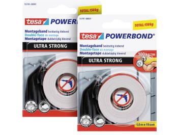 tesa ULTRA STRONG 55791 montážna páska   (d x š) 1.50 m x 19 mm 2 ks