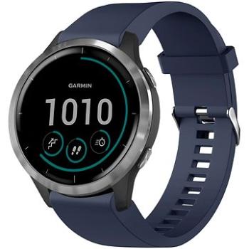 FIXED Silicone Strap na Garmin QuickFit 20 mm modrý (FIXSST-QF20MM-BL)