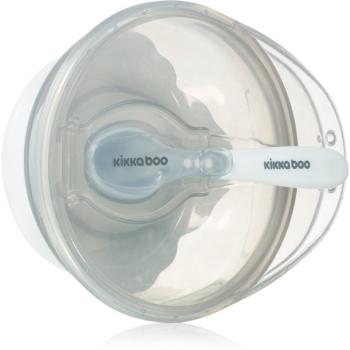 Kikkaboo Suction Bowl with Spoon miska s lyžičkou s viečkom 4 m+ Blue 1 ks