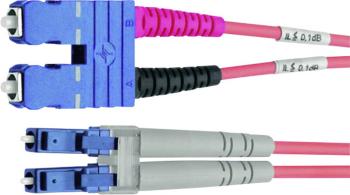 Telegärtner L00892C0024 optické vlákno LWL prepojovací kábel [1x zástrčka SC - 1x zástrčka LC] 50/125 µ Multimode OM3 3.