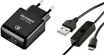 VOLTCRAFT QCP-3000 USM USB nabíjačka Vhodné pre: Raspberry Pi Výstupný prúd (max.) 3000 mA 1 x micro USB 2.0 zástrčka B