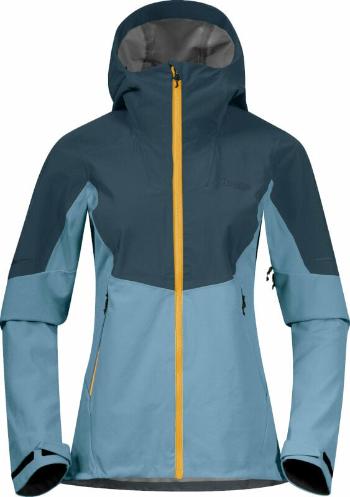 Bergans Senja Hybrid Softshell W Jacket Smoke Blue/Orion Blue/Light Golden Yellow L Lyžiarska bunda