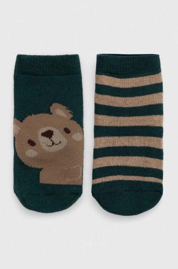 Ponožky pre bábätká OVS 2-pak zelená farba