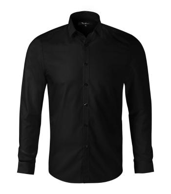 MALFINI Pánska košeľa s dlhým rukávom Dynamic - Čierna | XXL