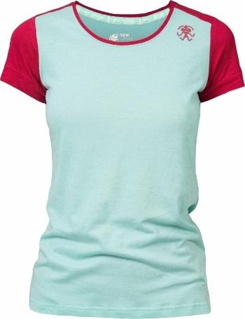 Rafiki Chulilla Lady T-Shirt Short Sleeve Eggshell Blue/Earth Red 40