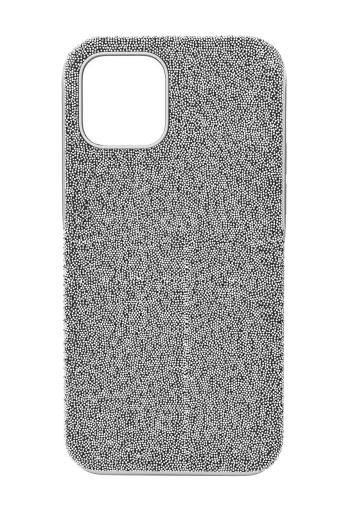 Puzdro na mobil iPhone 12 Mini High Swarovski šedá farba