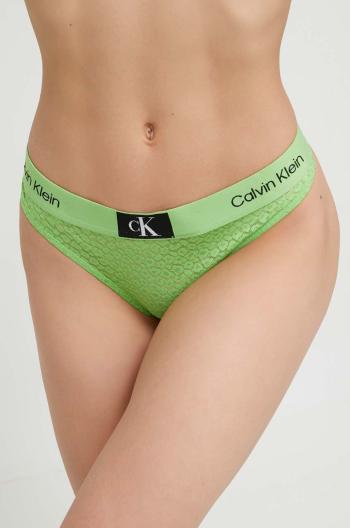 Tangá Calvin Klein Underwear zelená farba