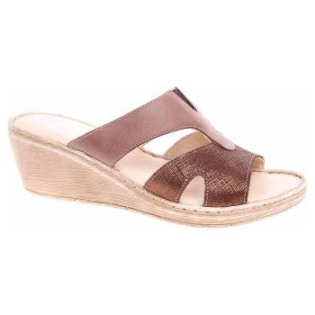 Dámske papuče Safe Step 68724 brown shiny-brown 41