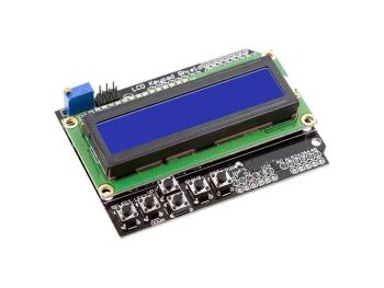 Displej LCD1602A s klávesnicou, 16x2 znakov, modré podsvietenie