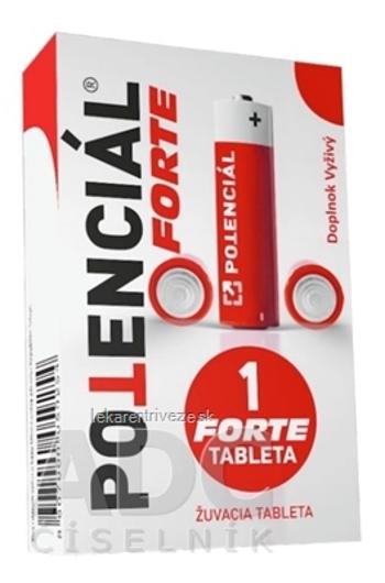 POTENCIÁL Forte žuvacia tableta 1x1 ks