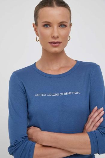 Bavlnené tričko s dlhým rukávom United Colors of Benetton