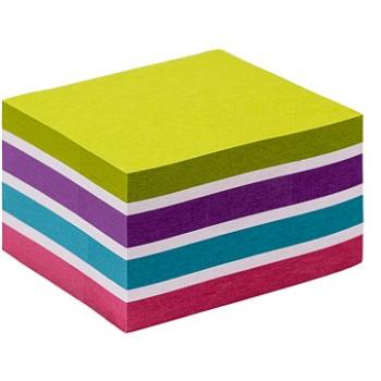 KORES CUBO Pastel Recyklovaný 75 × 75 mm, 450 lístkov, mix farieb (47463)