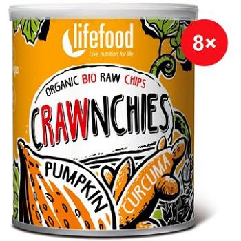 Lifefood Crawnchies tekvicové s kurkumou RAW BIO – 8 ks (1150)