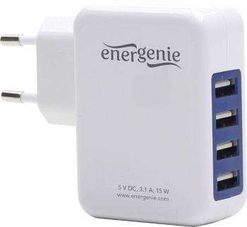 Energenie Uni-4-fach EG-U4AC-02 USB nabíjačka do zásuvky (230 V) Výstupný prúd (max.) 3100 mA 4 x USB
