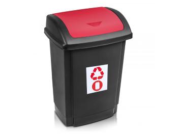 MAKRO - Kôš na recyklovaný odpad 25l červený