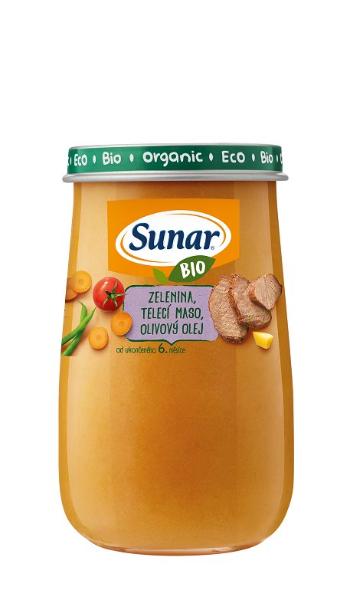 SUNAR Bio príkrm zelenina, teľacie mäso, olivový olej 190 g