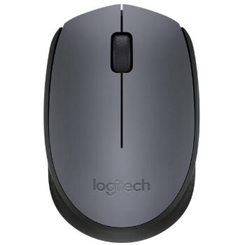 Logitech Myš M170, 1000DPI, 2.4 [GHz], optická, 3tl., bezdrôtová, šedá, 1 ks AA, miniatúrny USB prijímač, kancelárska