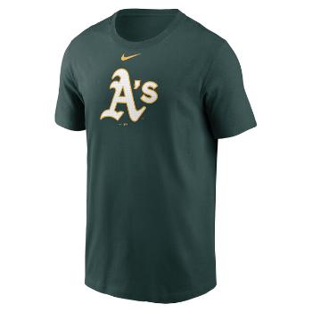 Nike T-shirt Men's Fuse Large Logo Cotton Tee Oakland Athletics pro green - L