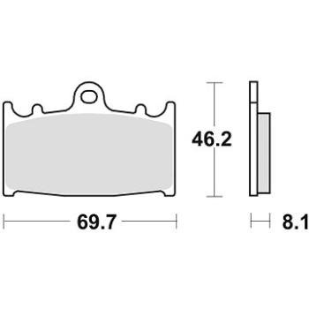 Braking brzdové doštičky (sinterová zmes CM55) (2 ks) M501 – 205 (M501-205)