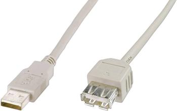 Digitus #####USB-Kabel USB 2.0 #####USB-A Stecker, #####USB-A Buchse 1.80 m béžová