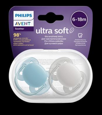 PHILIPS AVENT cumlík Ultrasoft Premium neutral 6-18m chlapec 2 ks