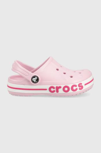 Detské šľapky Crocs ružová farba